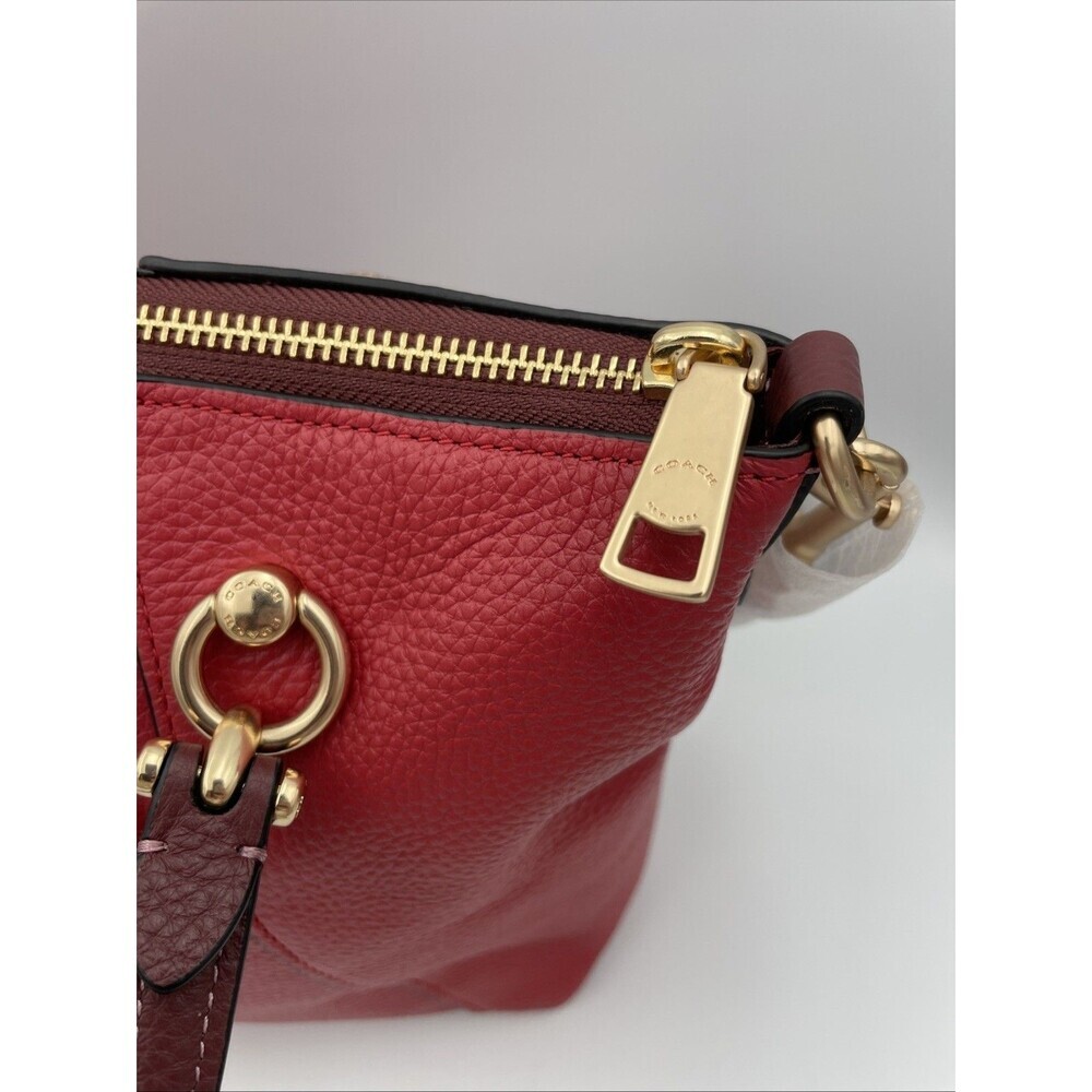COACH Kacey Satchel In Colorblock - C6841 Red NEW - Picture 6 of 12